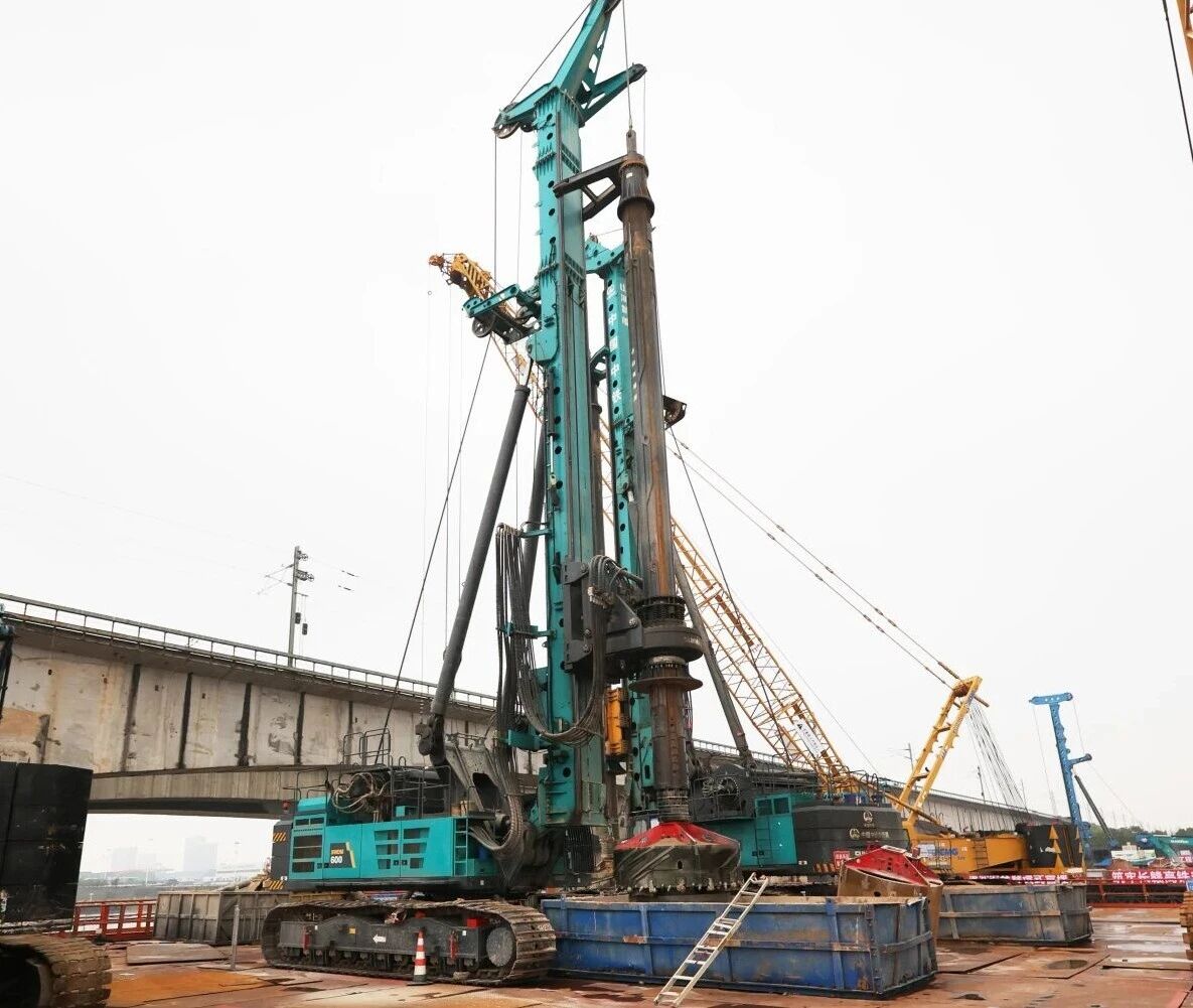 啃下“硬骨头”！55世纪智能旋挖钻机助力长沙湘江铁路特大桥主墩桩基工程完美收官